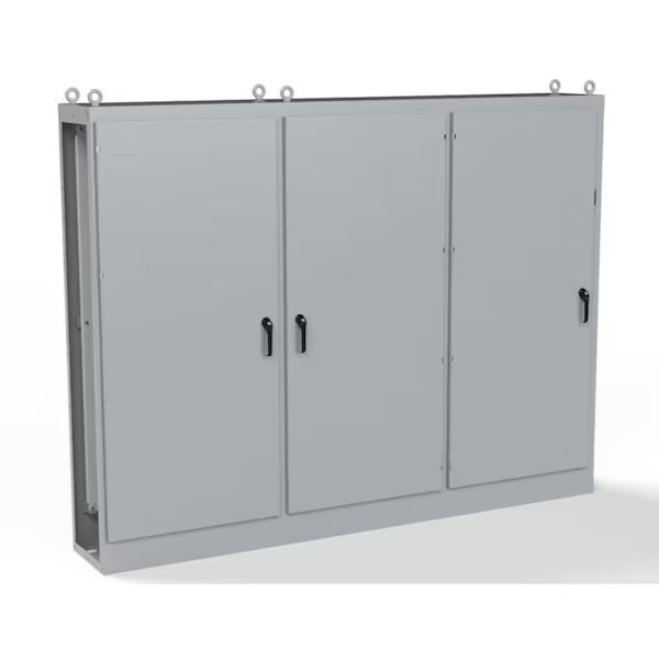Carbon Steel Enclosure, 90 in H, 118 in W, 18 in D, NEMA 3R, 12, 13, Hinged, Saginaw Control & Engineering, Mfr#: SCE-90XMR3D18G